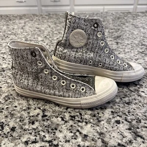 CONVERSE Chuck Taylor All Star High Top Monochrome White Gray 571357F Us 6 Women - Picture 1 of 11