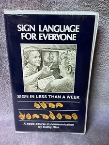 VHS: Sign Language For Everyone - Sign in Less Than A WeeK - Bill Rice Ranch - Picture 1 of 2