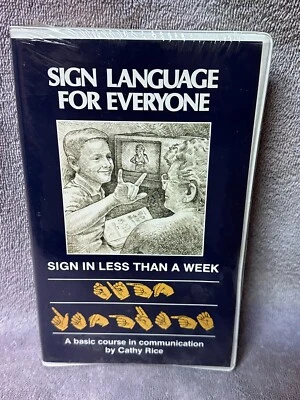 VHS: Sign Language For Everyone - Sign in Less Than A WeeK - Bill Rice Ranch - Image 1 of 2