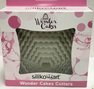 Silikomart Silicone Wonder Cakes Cutters White (Set) NIP  /Made in Italy - Image 1 of 3