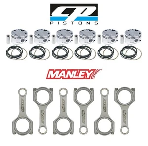 CP-Carrillo 85mm Bore 8.5:1 CR Pistons & Manley H-Beam Rods Fits BMW N54B30 - Picture 1 of 5