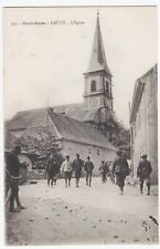 CPA 68 ALSACE Urbès KRUTH Eglise ST WENDELIN Soldats Chasseurs alpins 1914/18