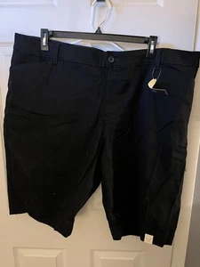 St Johns Bay Shorts Womens 24W Bermuda Black Mid Rise. PLUS SIZE - Picture 1 of 6