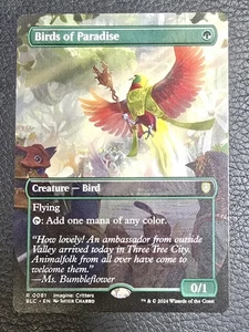 Birds of Paradise (Borderless) Commander: Bloomburrow Regular MTG NM Magic Karte - Bild 1 von 2