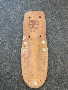Klein Tools Custodia fodero coltello giunzioni in pelle #5187 spedizione gratuita veloce🔥 - Foto 1 di 8