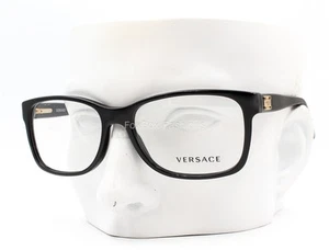 Versace MOD 3173 GB1 Eyeglasses Glasses Polished Black 54-17-140 - Picture 1 of 8