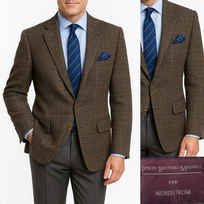 Abrigo deportivo Blazer Chaqueta Espiga 44R Lana PINCUS BEOTHERS MAXWELL NORDSTROM Foto 1 de 4