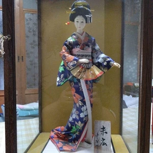 Vintage Japanese Doll Traditional Kimono Geisha Maisen Case Not Included - Picture 1 of 3