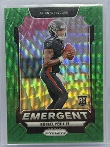 Michael Penix Jr. - 2024 Panini Prizm Emergent Green Wave Prizm #20 (RC) Falcons - Bild 1 von 2