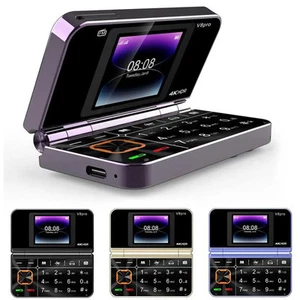 Cellulari Sbloccato V8 Pro Pieghevole Flip Pulsante Grande Doppia SIM Doppio Schermo - Foto 1 di 25