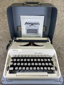 Vtg Remington Ten Forty Typewriter Manual Portable with Case Holland W Manual - Picture 1 of 22