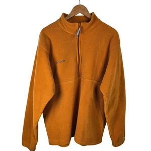 Columbia Herren Fleecepullover Quarter Zip Sweater Orange Größe L - Bild 1 von 6