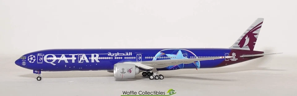 1:400 Phoenix Models Qatar Airways B 777-300 A7-BED 91539 PH404655 Airplane - Image 1 of 1