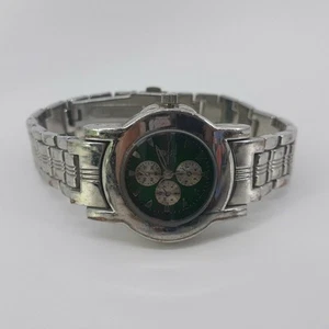 Charles Dumont Green Dial Chronological Water Resistant No. 1509 Bracelet Watch - Picture 1 of 12