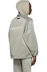Essentials Fear of God Seafoam green coach jacket size Large - Picture 1 of 10