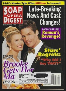 Soap Opera Digest January 13, 1998 Bold Beautiful Brook Wedding Martha Byrne - Picture 1 of 1