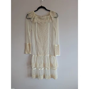 Vintage Gunne Sax Style Lace Dress XS/S - Picture 1 of 10