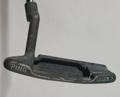 Vintage Ping Karsten Anser 3 Bronze Putter Golf Club 35.5” Right Hand New Grip - Image 1 of 4