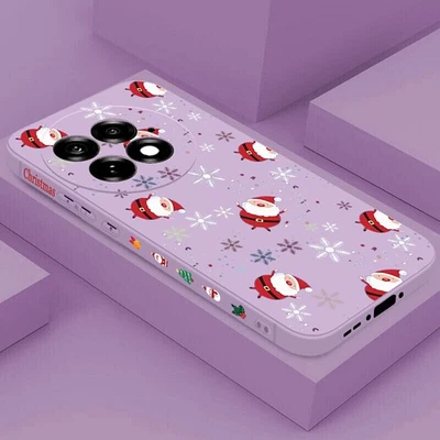 Christmas Santa Case For OnePlus 13R 13 12 12R 11R ShockProof Silicone TPU Cover - Image 1 of 4