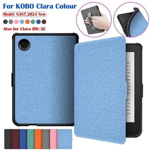 Auto Sleep/Wake N367 Smart Cover TPU Funda for KOBO Clara Colour/BW 2024 - Picture 1 of 18