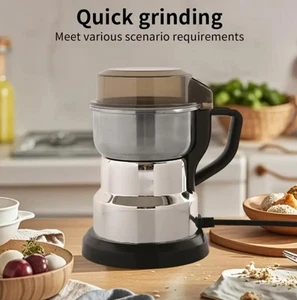 220V Stainless Steel Electric Grinder | 8-Blade Grain Mill | Dry Herbs & Cereals - Picture 1 of 10