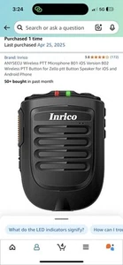 B01 Wireless Bluetooth Microphone Speaker Zello PTT for Android Network Radio - Zdjęcie 1 z 8