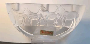 Nachtmann Bleikristall 24%/Crystal -Zebra Candle Stick Holder - Germany - 3.5/8" - Picture 1 of 19