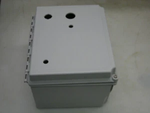 NEW - Hoffman A-1086CHSCFG Fiberglass Enclosure 10" x 8" x 6" - Hole Plugs Incl - Picture 1 of 2