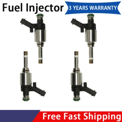 Inyector de combustible 4 piezas FJ1057 para Volkswagen CC Eos Tiguan 2009-2016 2,0 L L L4 Turbo Foto 1 de 4