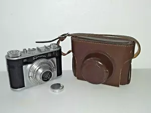 1950 Futura Standard 35MM Rangefinder FILM Camera w/ 45mm F/2.8 Lens cover CASE - Picture 1 of 12