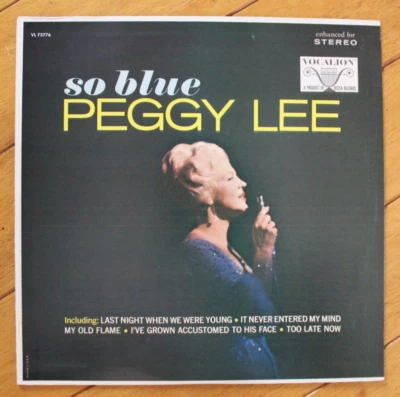 PEGGY LEE SO BLUE LP 12" VINYL RECORD VG VOCALION Foto 1 de 4