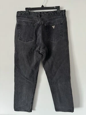 Vintage Guess 90’s Black Denim Washed Jeans Size 36 - Image 1 of 4