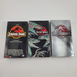 Vintage Jurassic Park VHS Collection The Lost World Jurassic Park 3 VHS tape Lot - Picture 1 of 12