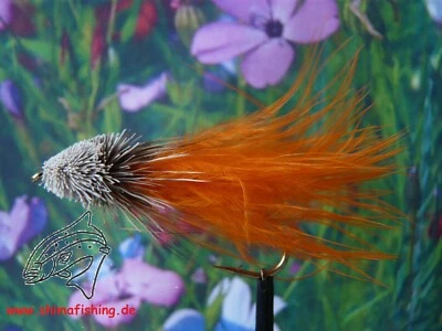 SHIMAFISHING Hechtfliege " Muddler Marabou Whisky " 3er Set
