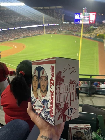 Shohei Ohtani and Mike Trout 2023 Angels City Connect Bobblehead SGA Cover