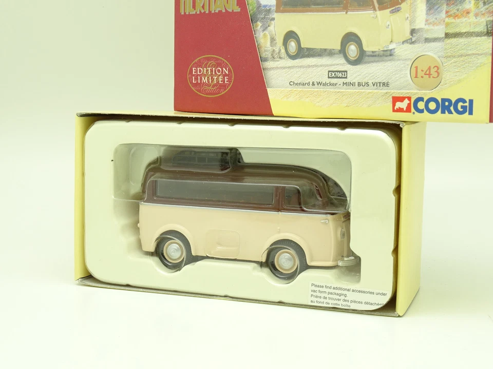 Corgi Heritage 1/43 - Chenard e Walker Mini Autobus Vetro - Immagine 1 di 1