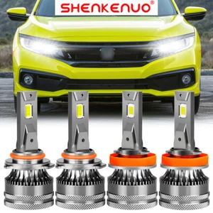 Faro LED alto/bajo brillante V15 para Honda Civic 2016 2017 2018 2019 2020 - Imagen 1 de 12