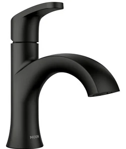 Moen Karis Mattschwarz Einhand Hochbogen Badarmatur 84346BL - Bild 1 von 7