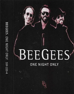 BEE GEES ONE NIGHT ONLY CASSETTE  ALBUM 24 TRACKS LIVE - Image 1 of 4
