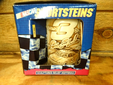 NASCAR SPORTSTEINS Dale Earnhardt Sculptured Relief Hoffbrau Mug Cover