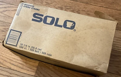 Pajitas Jumbo Envueltas Solo Caja Abierta 475 Fuera de Caja de 500 Batidos Cumpleaños Foto 1 de 4