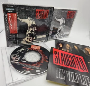 SLAUGHTER The Wild Life Japan 1st LTD CD TOCP 7094 OBI Slipcase Sticker Booklet - Imagen 1 de 24