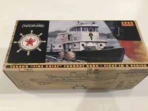 2000 TEXACO FIRE CHIEF TUGBOAT BANK~1ST IN SERIES NIB - Picture 1 of 5