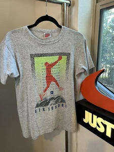Vintage 1990s Nike Air Jordan VI Orbit T-Shirt Bulls T Shirt Gray Tag OG - Bild 1 von 8