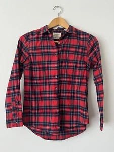 Original Weatherproof Vintage Men’s XS Long Sleeve Button Up Shirt Red Plaid - Picture 1 of 4