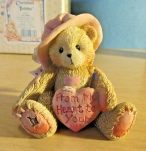 Victoria Cherished Teddy Figurine 1993 From my Heart Yours Original Box 916293 - Picture 1 of 5