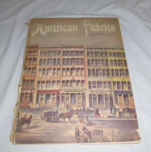 Summer 1952 American Fabrics Magazine Textiles Swatches No. 22 Worth Street - Foto 1 di 21