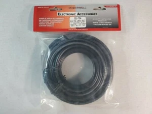 25FT RG-6 COAX JUMPER CABLE F CONNECTORS TV SATELLITE RF - Picture 1 of 3