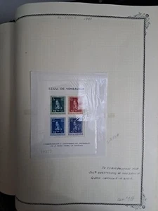 Venezuela: 1951; Scott C333A, Souvenir sheet, 10377 - Picture 1 of 3