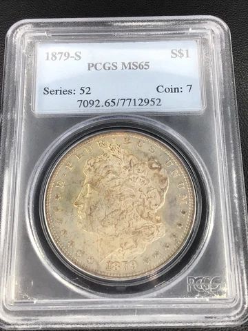 1879-S Morgan Silver Dollar PCGS MS 65 | Stunning Original Multicolored Toning! Cover